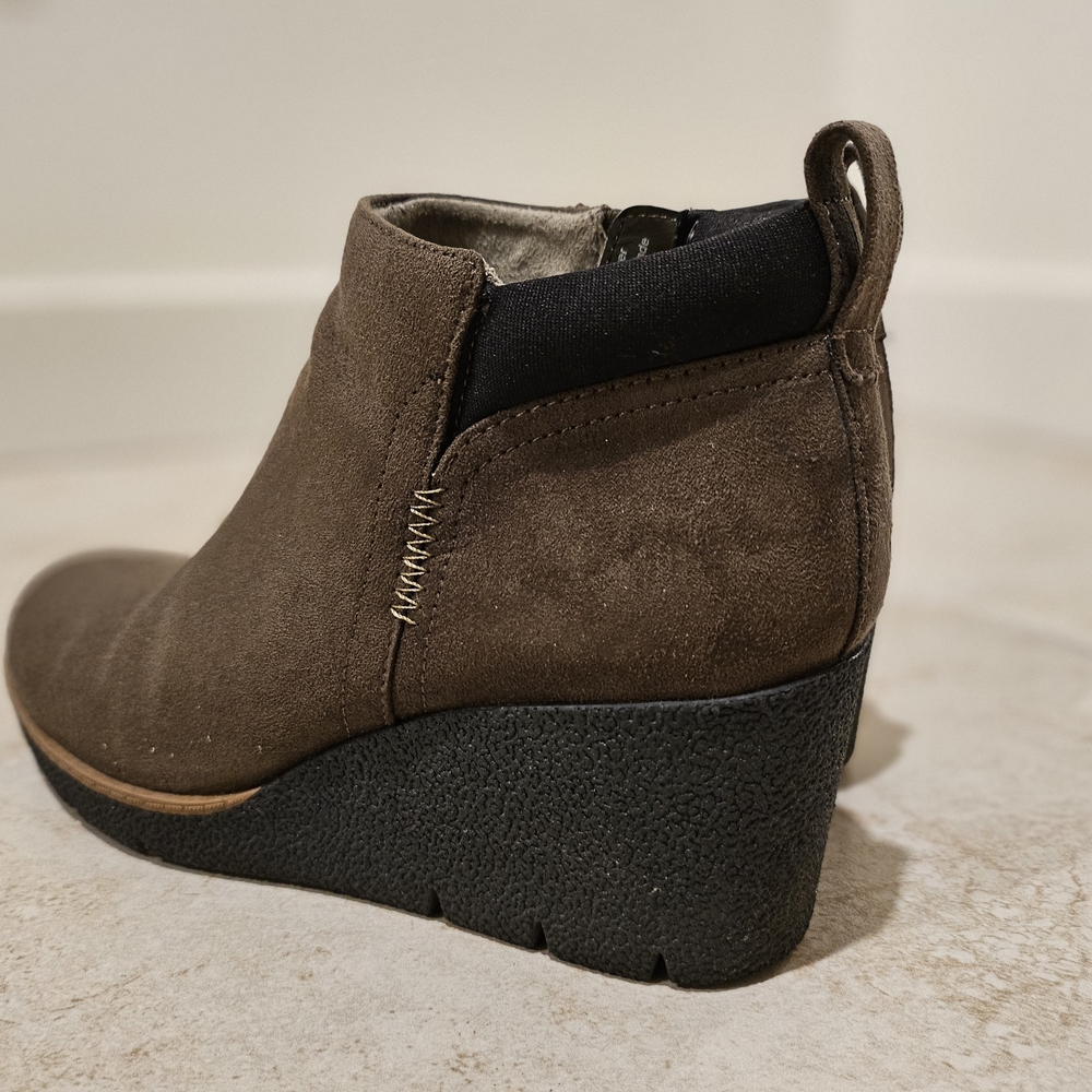 Dr. Scholl's Brown Wedge Ankle Boots